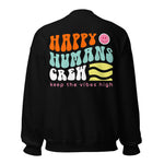 RETRO WAVE HAPPY HUMANS CREWNECK