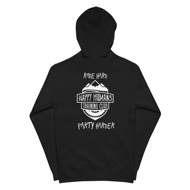 RACE HARD PARTY HARDER ZIP UP HOODIE